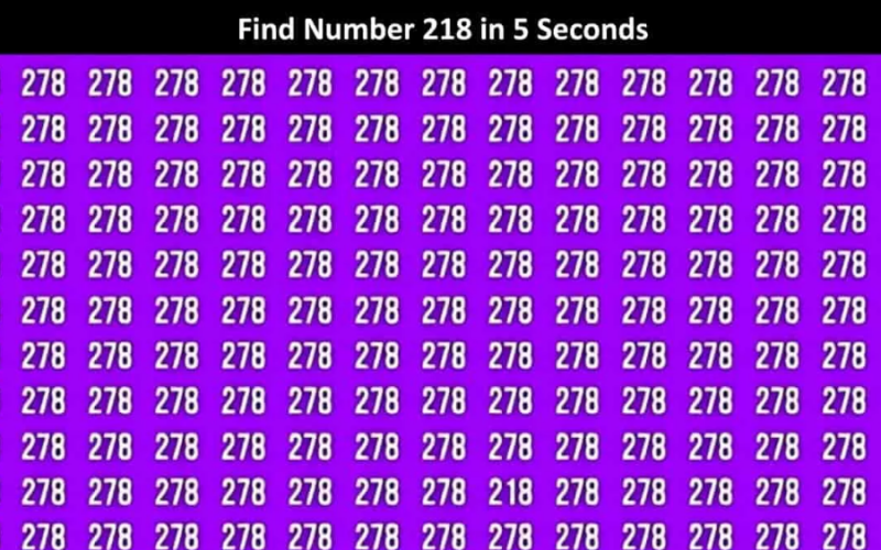 «اختبر قوة تركيزك».. هل يمكنك اكتشاف رقم 218 المخفي خلال 5 ثوان؟